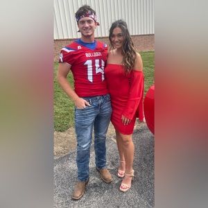 Red mini dress, only worn once